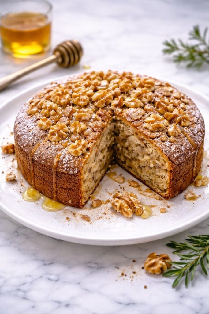 Медовый кекс с орехами