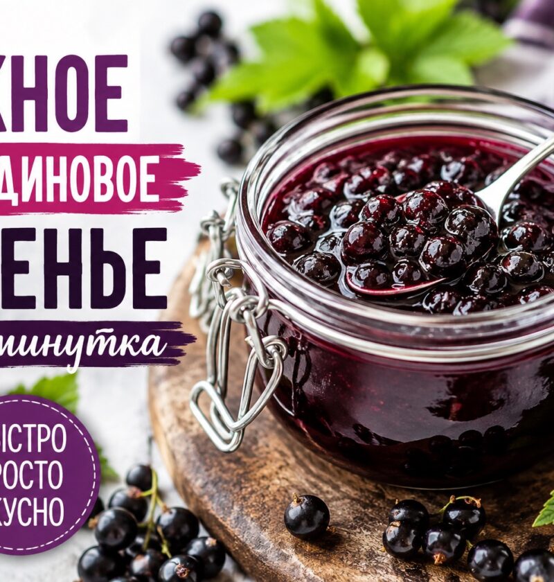 смородиновое варенье «Пятиминутка»: